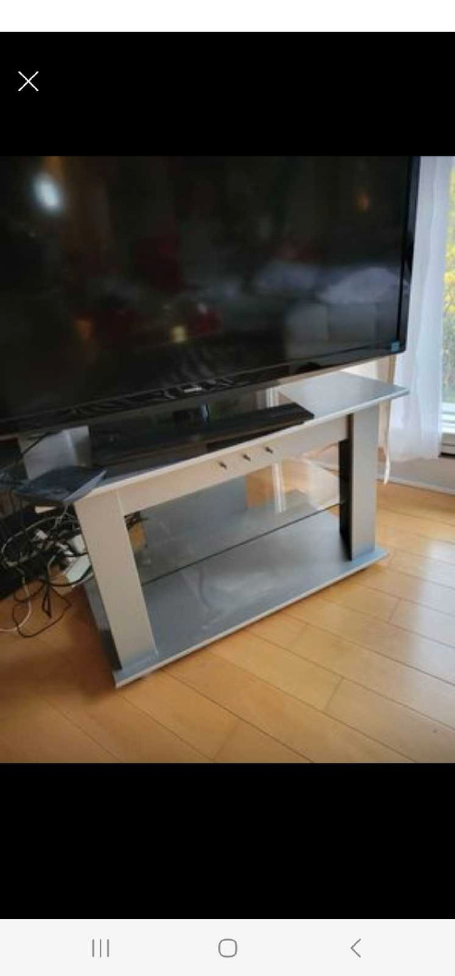 Modern silver grey tv stand in TV Tables & Entertainment Units in City of Toronto - Image 2