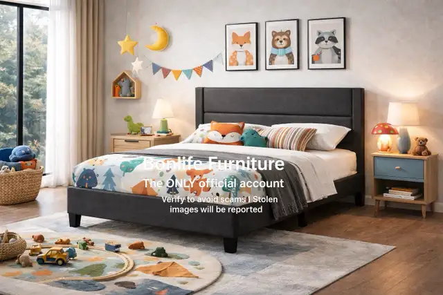 bed frame double queen bed frame warehouse sale  in Beds & Mattresses in Oshawa / Durham Region - Image 4
