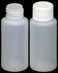 Plastic Cylinder Round Bottle, 3 sizes