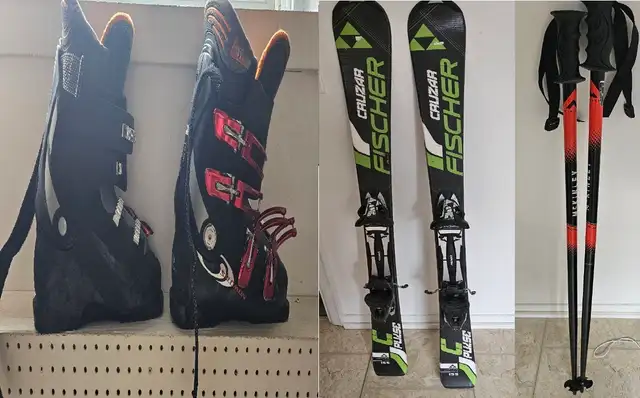 Ski, Boots and Poles