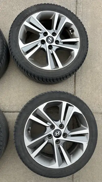 Taken from 2017 elantra, I just down grade it to 15” so no longer need those rims. Spec: bolt patter...