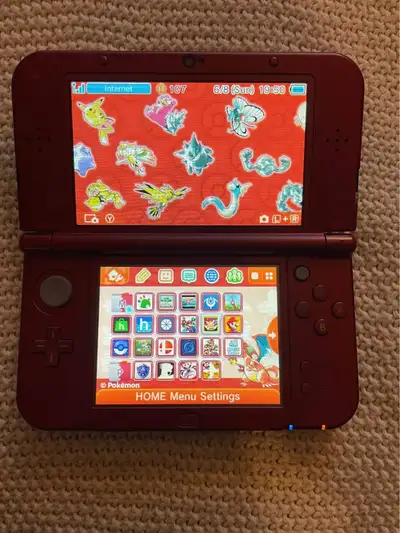 Includes: New 3DS XL w/ CFW & 128GB MicroSD Card Carrying Case Charger