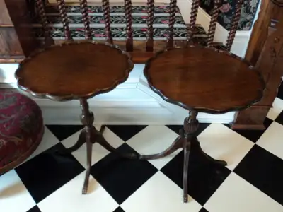 antique piecrust tables, View more