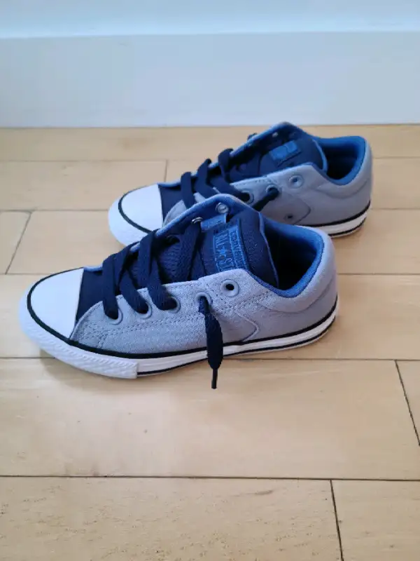 Converse Ctas High Street Slip Glacier Grey/Navy - Size 13.5T628543948257301217