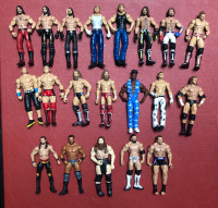 WWE MATTEL ELITE WRESTLING FIGURES w/out Accessories WWF ECW WCW