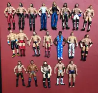 WWE MATTEL ELITE WRESTLING FIGURES w/out Accessories WWF ECW WCW