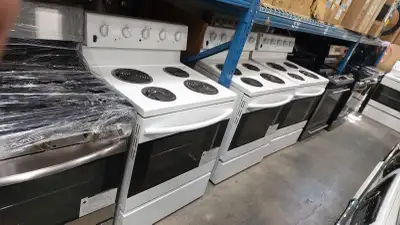 30” & 24” Coil & Gas Electric Stoves New Open Box Sale, View more