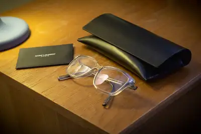 St Laurent Eyeglasses Transparent Grey, View more