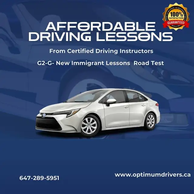 ✅Affordable Driving Learning -Mississauga-Milton-Oakville