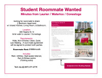 Student Shared-Apartment Waterloo