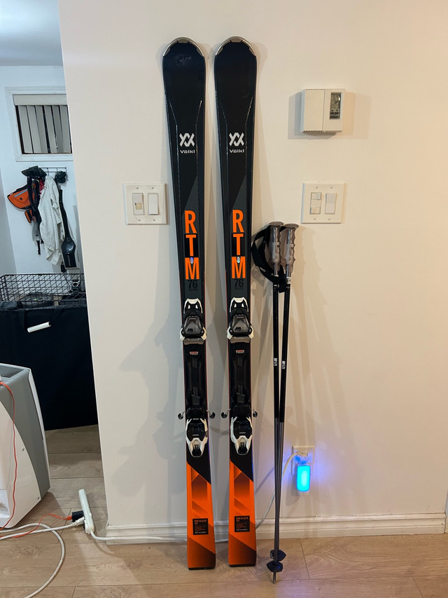 Volkl Elite RTM 76 Ski 175cm + Poles + Bag dans Ski  à Ville de Montréal - Image 2