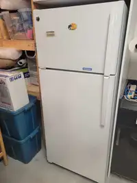 GE Full-Size White Refrigerator