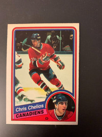 1984-85 Chris Chelios #259 O-Pee-Chee Rookie Hockey Card MINT
