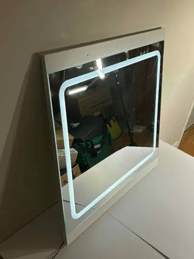 LED Vanity Mirror w/ Touch Light | 27.5”x27.75” | Good Finds, View more
