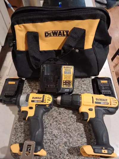 I'm selling a new DeWalt 20V Max Cordless Drill and Impact Driver Combo Kit, perfect for various dri...