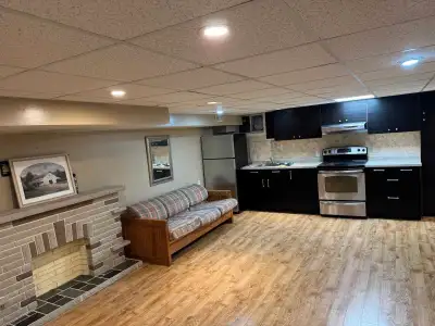 Cozy 1-bedroom studio basement apartment available for rent in the Mount Dennis area, available from...