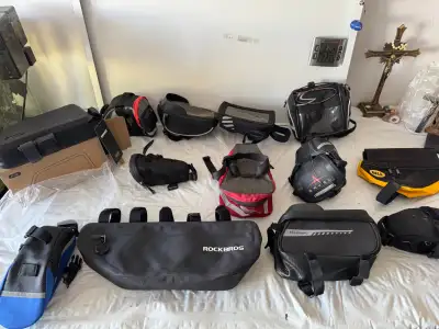 Handlebar, Frame & Saddle Bags, read add for details and prices,, View more