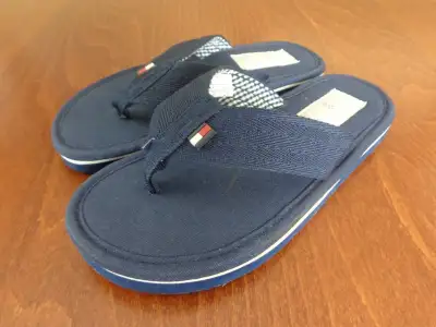 Toddler Boys Size 13 Navy Blue Color Flip Flops - New, View more