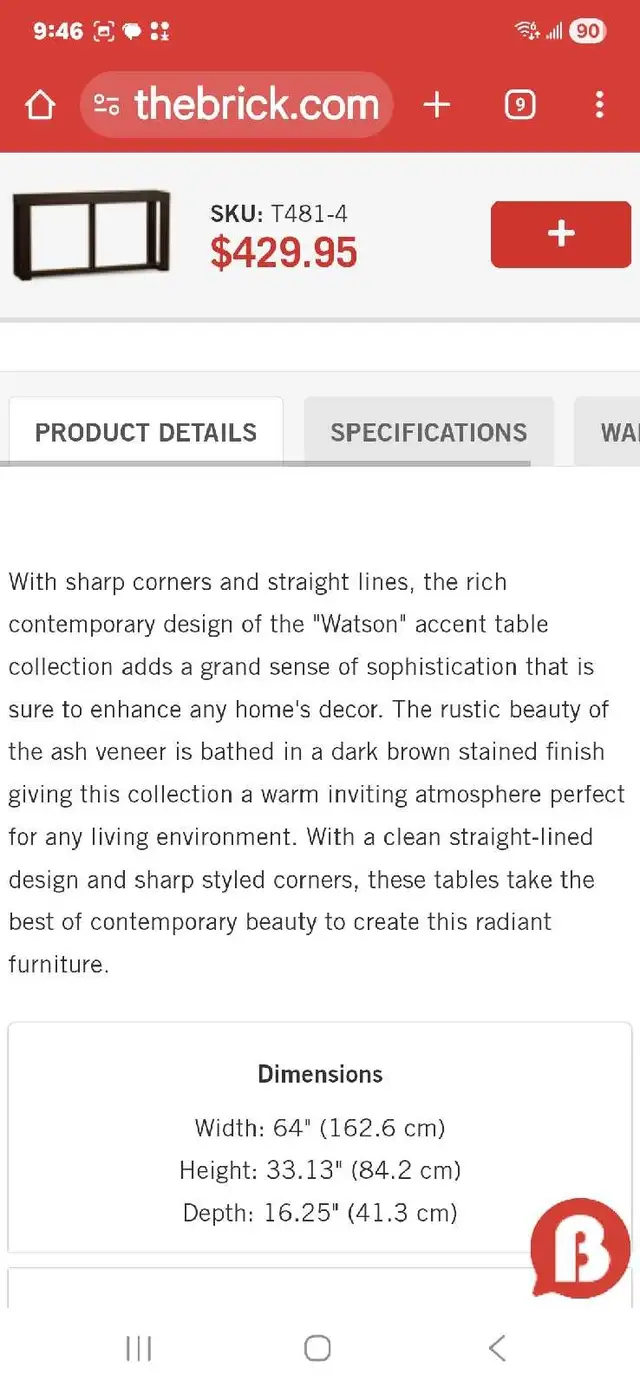 sofa table in Other Tables in Kamloops - Image 5