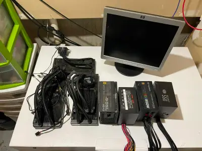 Assorted E Waste power supply water cooler LCD Monitor, View more