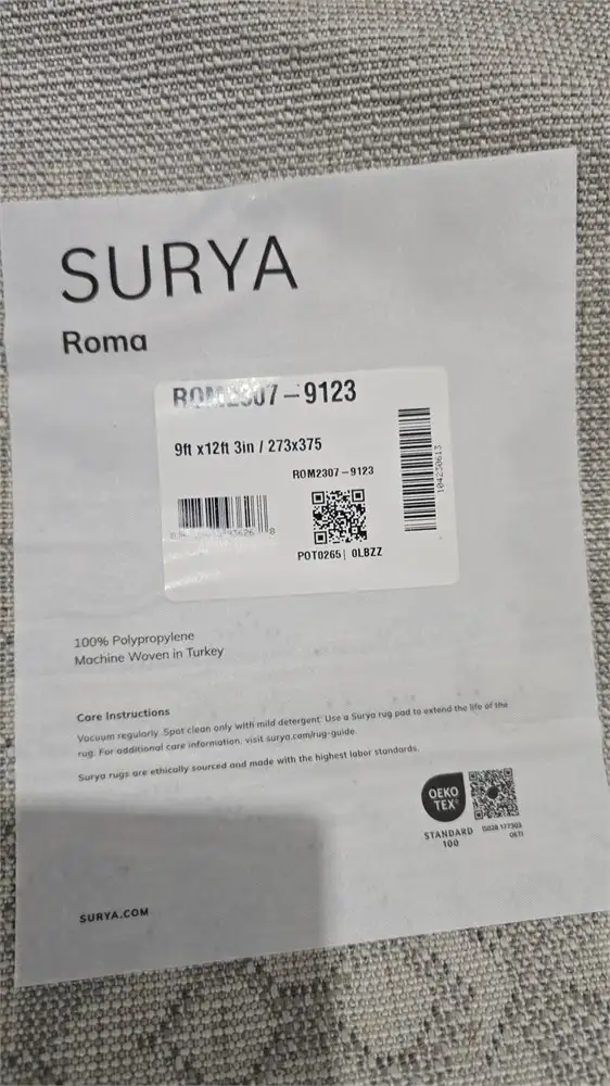 9' x 12'3" Surya Roma  Gaither Indoor Rug in Rugs, Carpets & Runners in City of Toronto - Image 8