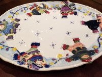 Large Snowman Platter 