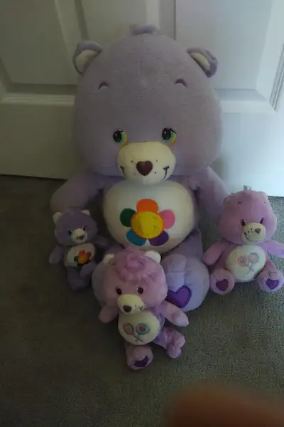 Lot Price for Vintage Care Bears - Purple Share Bears, View more