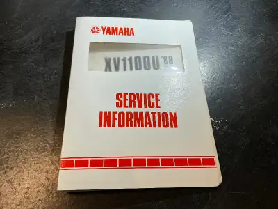 1988 Yamaha XV1100U Virago Service Information Manual XV1100, View more