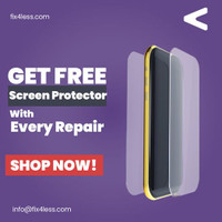 GET FREE SCREEN PROTECTOR WITH EVERY REPAIR!