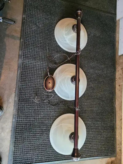 Large/Heavy Hanging 3 - Lamp Ceiling Fixture, View more