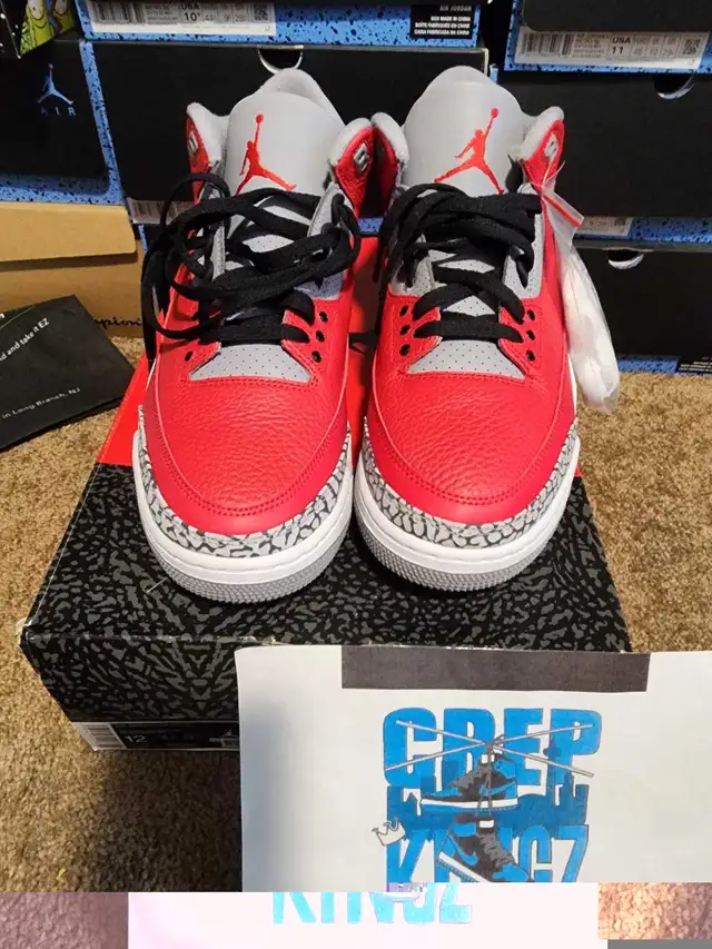 jordan 3 cement red in Men's Shoes in City of Toronto - Image 3