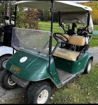 Ezgo Gas powered golf cart 4 stroke reliability In excellent shape Runs flawless Always used exclusi...