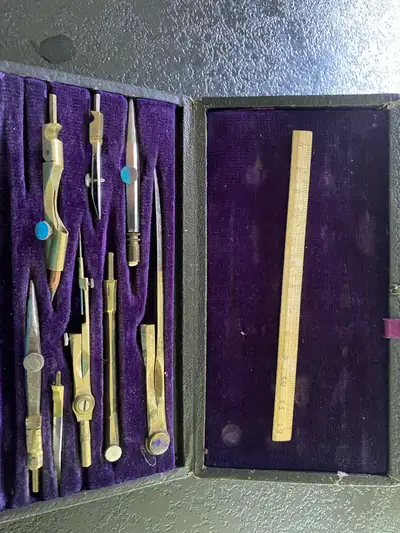19th century drawing set, View more
