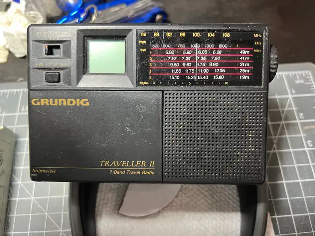Classic German Grundig Traveller II portable radio receiver