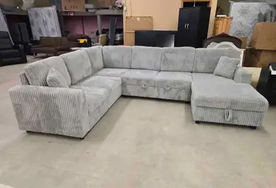 Premium Quality New Corduroy Sectional Sofa Bed Available , View more