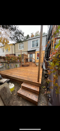 Deck and fence  construction 