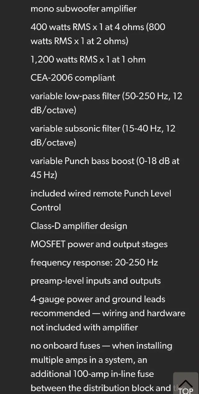 Rockford Fosgate car audio amplifier  in Stereo Systems & Home Theatre in Lethbridge - Image 3