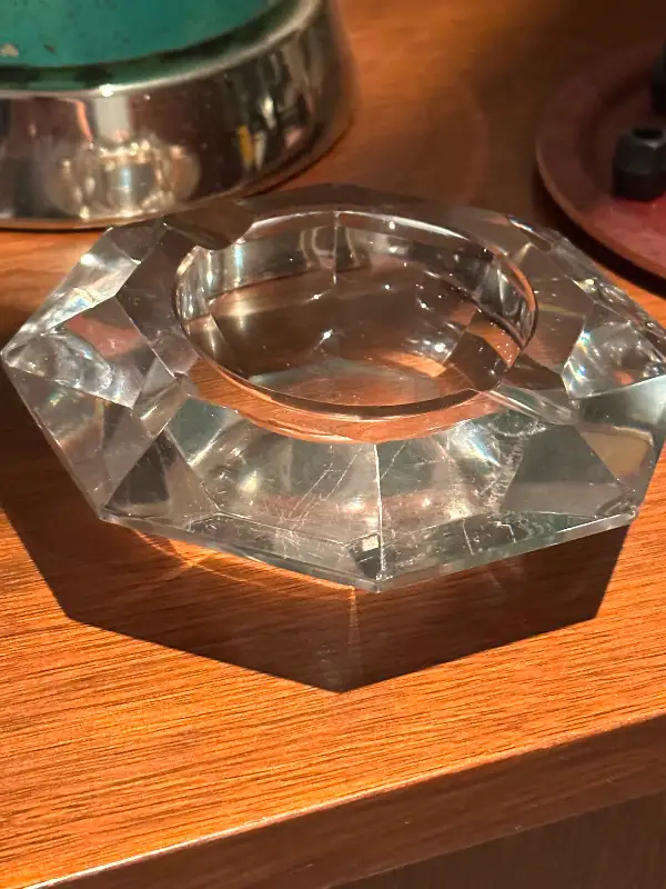 CENDRIER VERRE GLASS CRYSTAL ASHTRAY VINTAGE VAL ST-LAMBERT62863733664130124