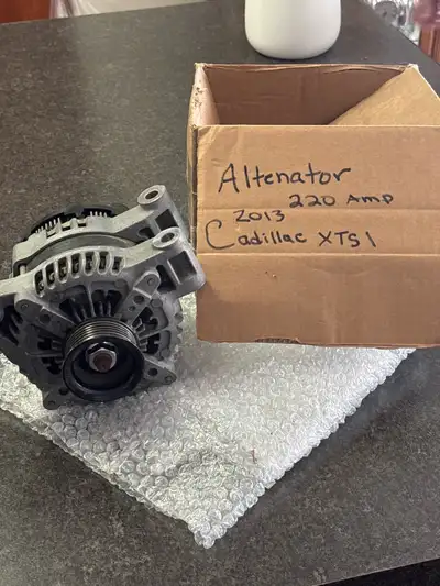 For sale is a used 220 Amp Alternator pulled from a 2013 Cadillac XTS. This alternator is in good wo...