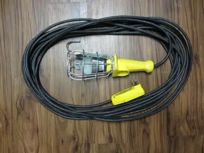 50' LED Trouble Light Extension Cord with GFCI, View more