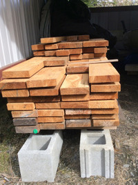 Rough cut 2x6 - 8'/10'/12's  #2 cedar