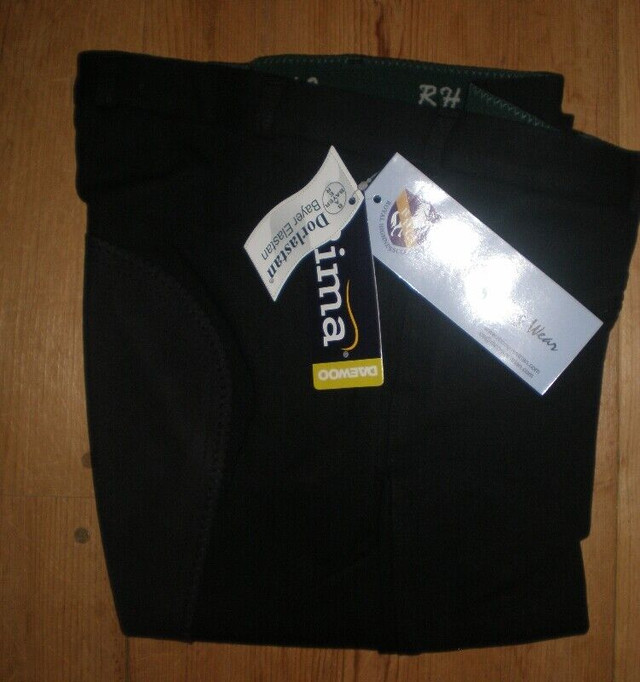 NEW RHC Royal Highness Black Full Seat Dressage Breeches 32 R in Equestrian & Livestock Accessories in Annapolis Valley