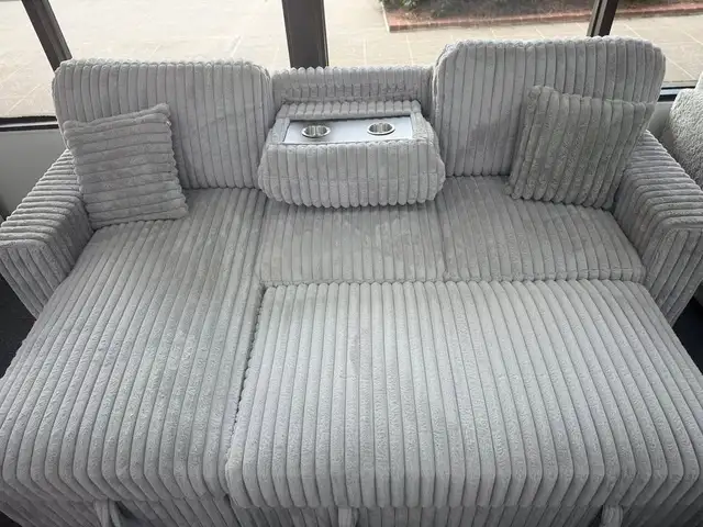 Best Price Modern  Corduroy Soft Sectional Sofa Bed Sleeper Couc in Couches & Futons in Kingston - Image 3