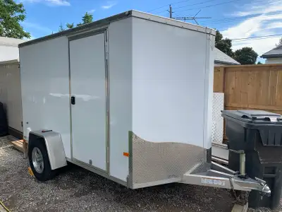 For sale is this, 2021 All aluminum NEO cargo trailer V- nose. In great condition ( mostly used for...