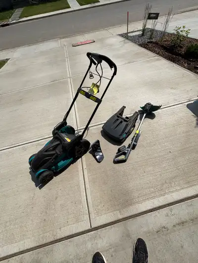 Yardworks Mower and Weed Wacker, View more
