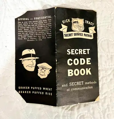 Dick Tracy Secret Service Patrol Code Book 1938 Quaker Cereal, View more