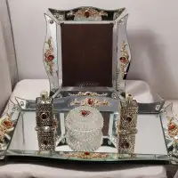 5 pc vintage Italian dressing table vanity set for sale