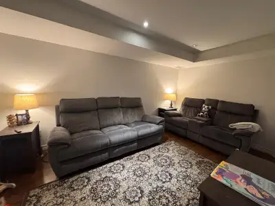 Premium Recliner Sofa & Loveseat Set – Barely Used – $800, View more