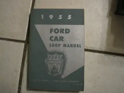 Factory service manual for 1955 Ford. Please contact by email, no phone calls/texts If you see this...