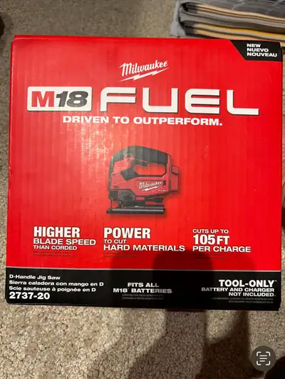 Brand new Milwaukee m18 fuel brushless D-handle Jigsaw 2737-20, View more